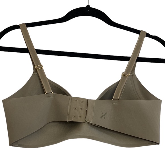 Knix Wingwoman Bra 2 36A Taupe Khaki Brown Wireless Comfy Everyday - Picture 2 of 12